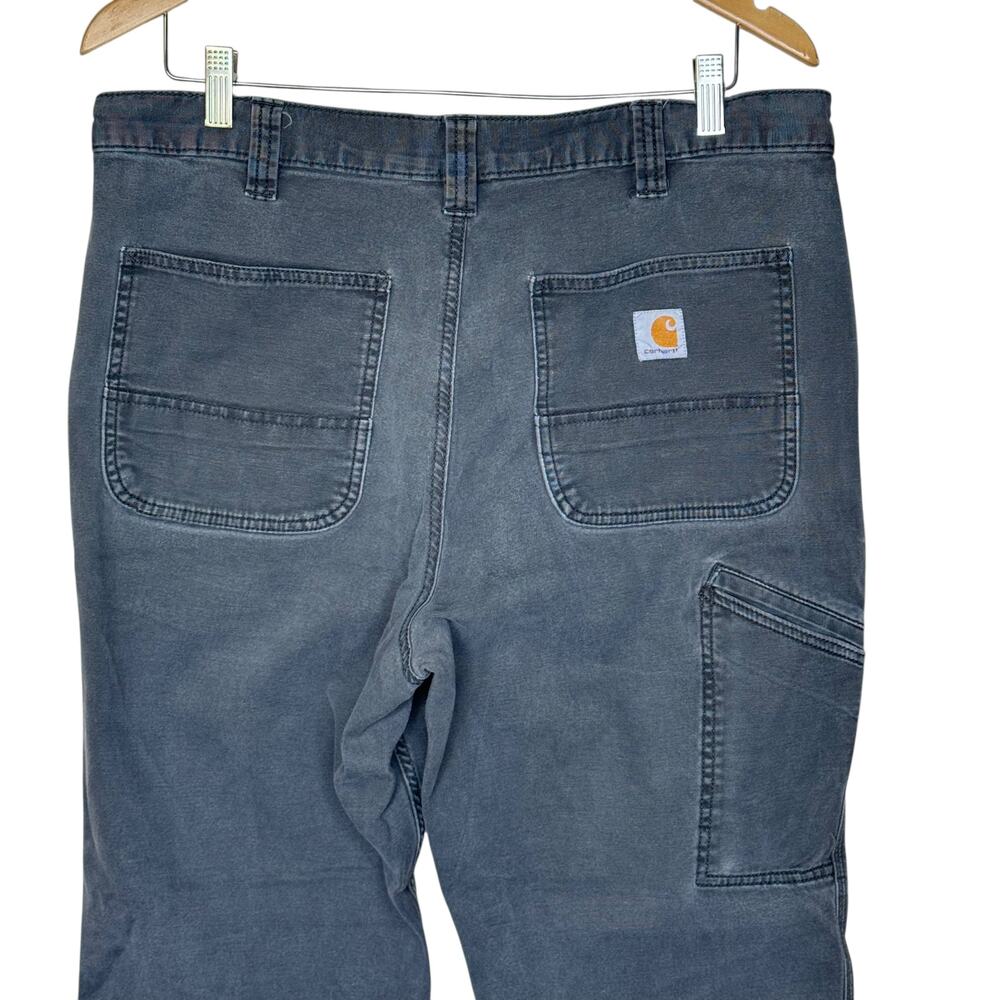 Carhartt Black Rugged Relaxed Fit Work Utility Pants 36x32 - Picture 8 of 10